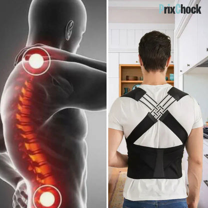 Correcteur De Posture Pour Attelle Dorsale Réglable Hommes et Femmes