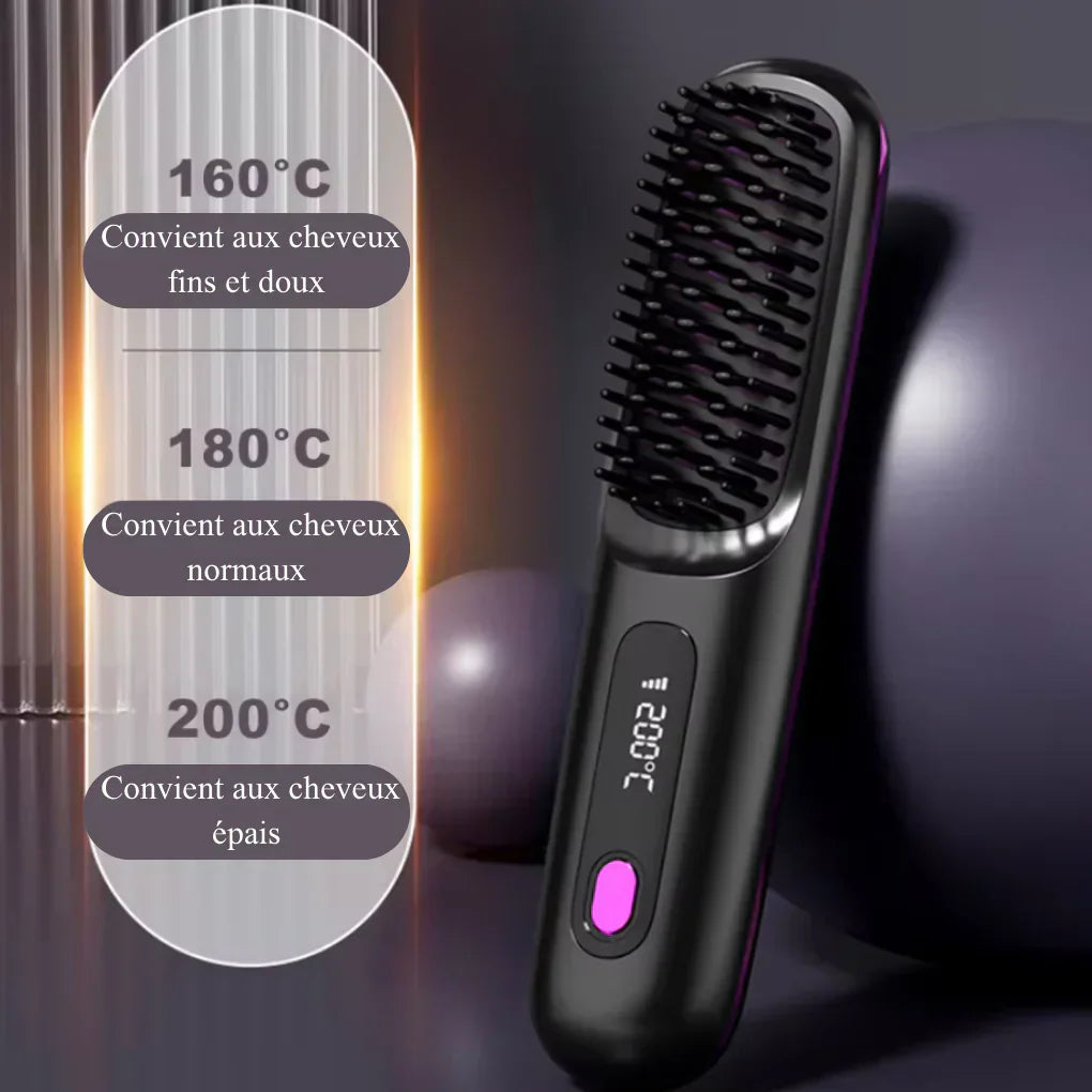 LissPro™ - Brosse Lissante Sans Fil