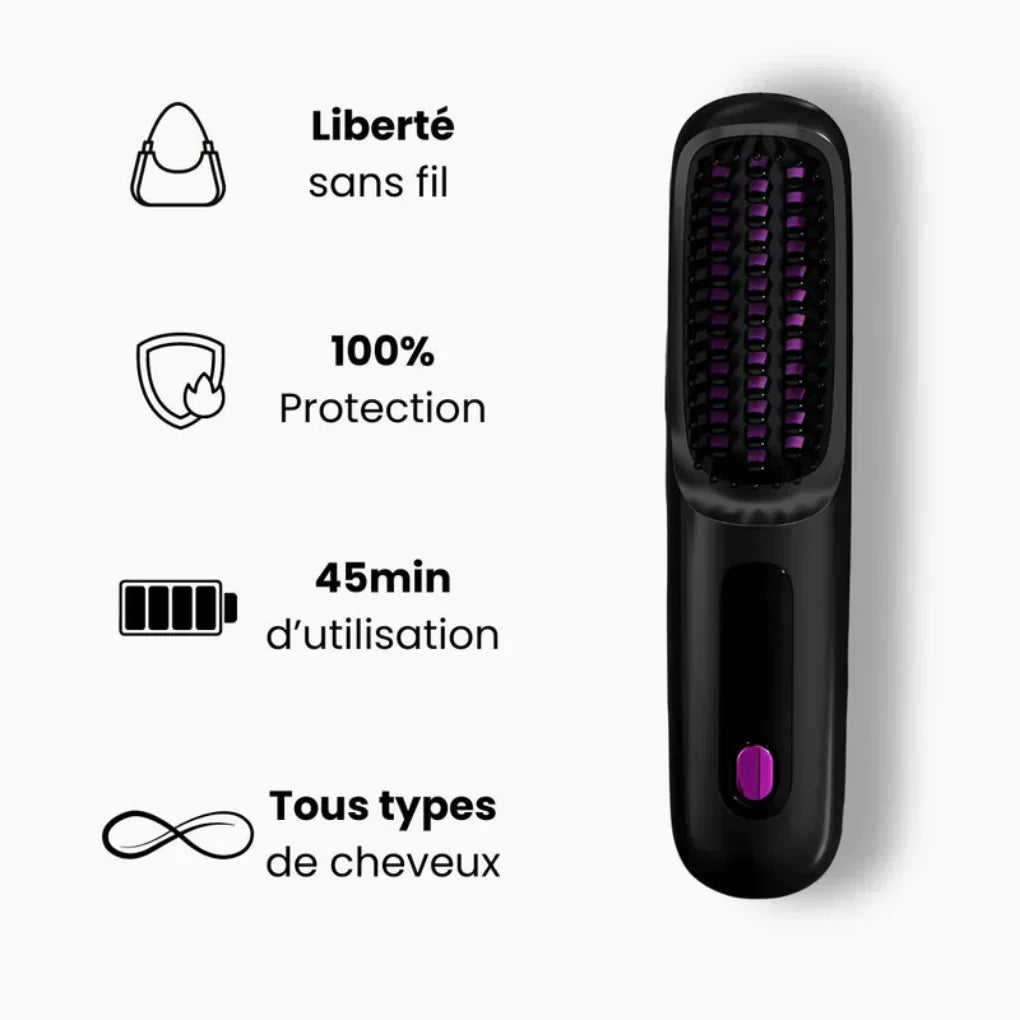 LissPro™ - Brosse Lissante Sans Fil